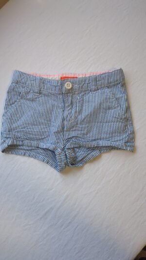 short rayé bleu et blanc gr4