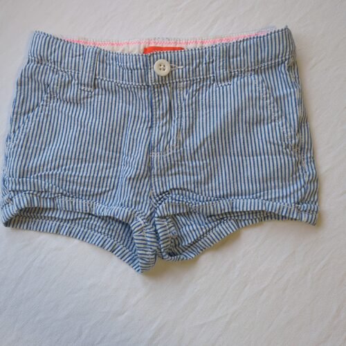 short rayé bleu et blanc gr4