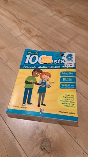 Cahier d'exercice 6e année - quelques pages écrites
