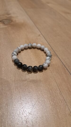 Bracelet - blanc et noir