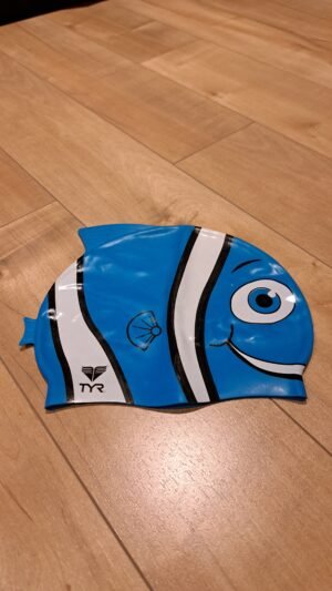 Casque de bain poisson bleu TYR