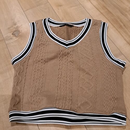 Par-dessus court beige - Shein - S