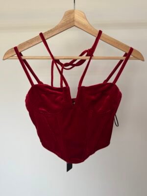 Corset en velours Fashion Nova XS jamais porté