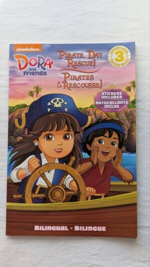 Livre bilingue "Dora" avec autocollants neufs!