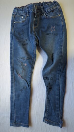 jeans avec dessins 3-4ans