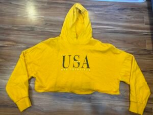 Hoodie Crop Top Devided M