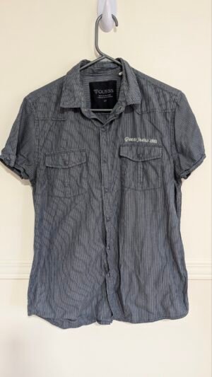 chemise Guess grise rayée