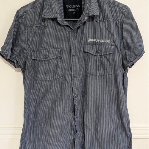 chemise Guess grise rayée