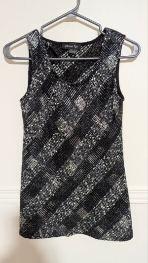 camisole noire et argent Michael Tyler