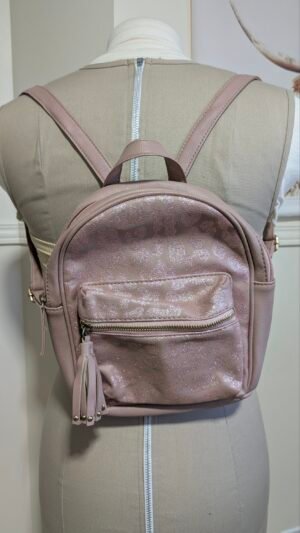 petit sac à dos vieux rose avec brillants