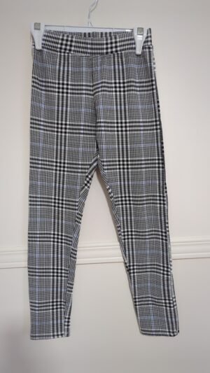 pantalon à carreaux bleu/noir/blanc H&M gr 10-11