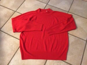 24 heures/ Tricot rouge xlarge / impeccable!