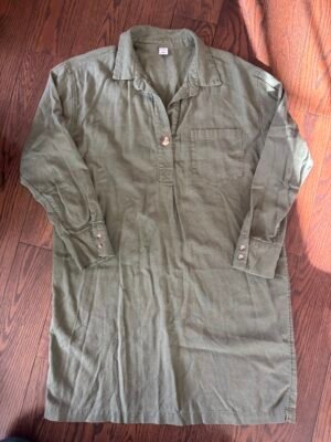 Belle chemise longue Kaki old navy médium