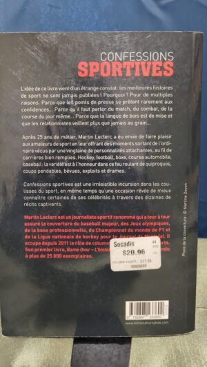 Livre " Confessions sportives "