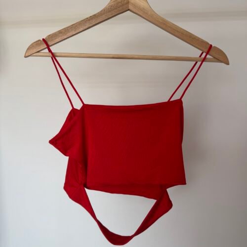 img_9307 Crop top rouge S