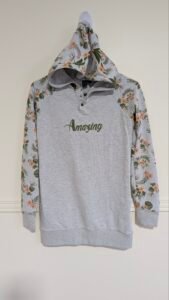 chandail à manche fleuries Amazing,  gr 14