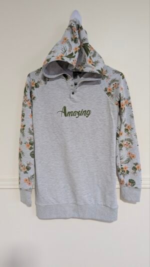 chandail à manche fleuries Amazing,  gr 14