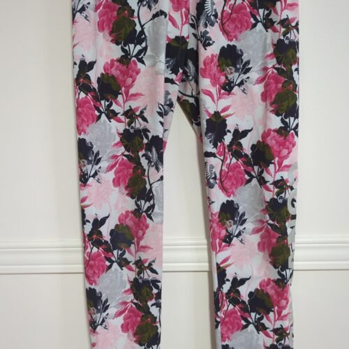 legging fleuri rose-gris-vert Converse XL (13-15ans)
