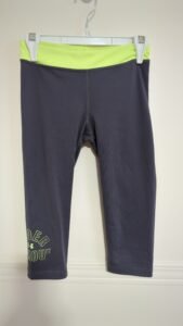 legging gris et jeune fluo