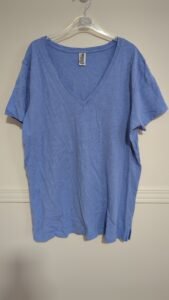 t-shirt bleu Black BOW