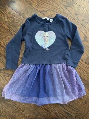 Robe reine des neiges h&m 6-8ans