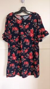 robe à fleurs rouges George