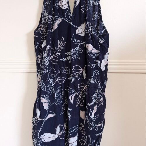 robe bleu fleurie Reitmans 100% viscose