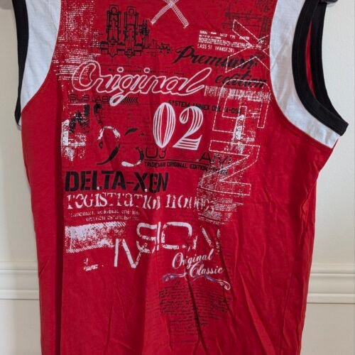 camisole rouge et blanche