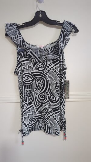 camisole blanche et noire Le Grenier neuve!