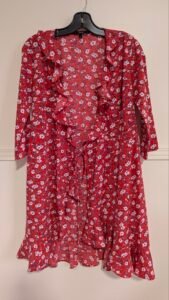 tunique/par-dessus rouge fleurie, Vero moda