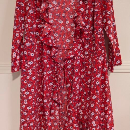 tunique/par-dessus rouge fleurie, Vero moda