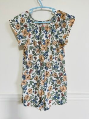 Combi-short fleuri  gr 5ans