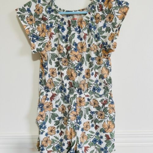 Combi-short fleuri  gr 5ans