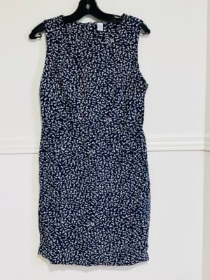 Belle robe bleue marine fleurie Old Navy