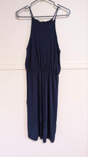 Robe à bretelles bleu marine