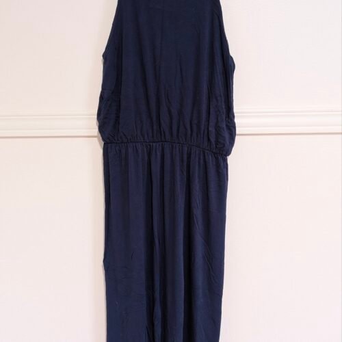 Robe à bretelles bleu marine