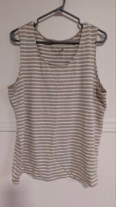 camisole ligné beige Tradition