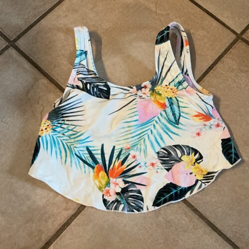 Haut maillot mandarine & co semble 8-10 ans/ peut aller avec bas noir ou marine