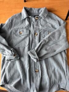 Veste/manteau bleu pale L